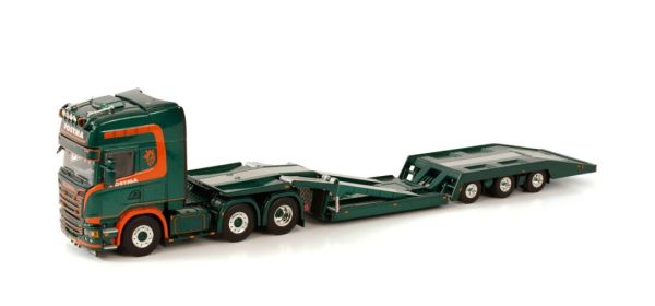 WSI01-3709 - SCANIA R STREAMLINE TOPLINE 6x2 avec remorque 3 essieux POSTMA GRIJPSKERK - 1