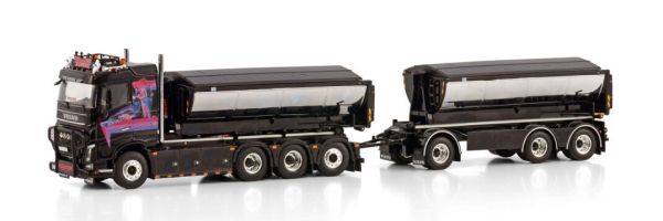 WSI01-4091 - VOLVO FH4 Sleeper Cab 8x4 porteur benne déposable et remorque – HAUGEN - 1