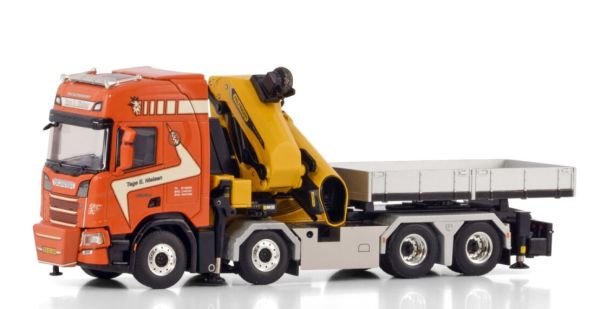 WSI01-4385 - SCANIA R Highline CR20H 8x4 porteur avec ballast et grue de chargement PALFINGER PK 135.002 TEC7 - TAGE E NIELSEN - 1