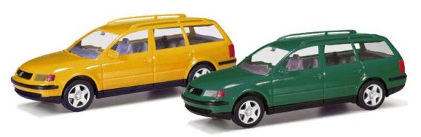 HER012249-007 - VOLKSWAGEN Passat verte et jaune en kit - 2 pièces - 1