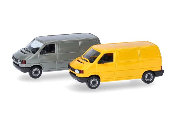 HER012386-004 - VOLKSWAGEN T4 gris et jaune - 2 pièces à assembler - 1