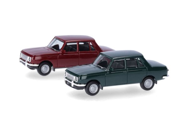 HER013918-002 - 2 WARTBURG 353 '66 Vert et Rouge – En Kit - 1