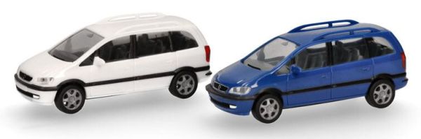 HER013932 - OPEL Zafira blanche et bleu en kit - 2 pièces - 1