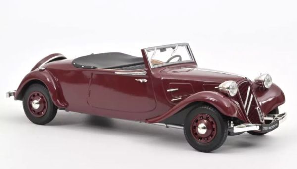 NOREVAMC0191190 - CITROEN Traction Cabriolet 1938 Rouge foncé - 1