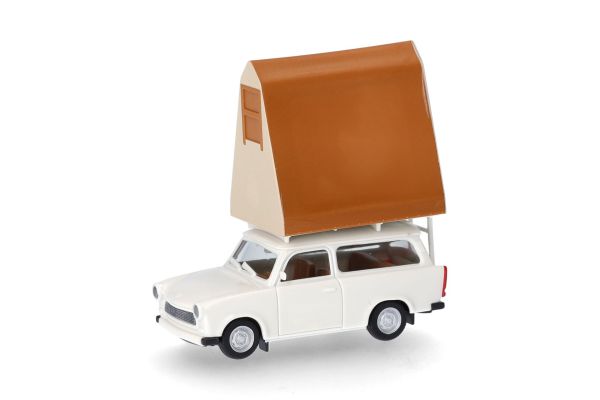 HER024167-002 - TRABANT 601 Universal avec tente de toit gris blanc - 1