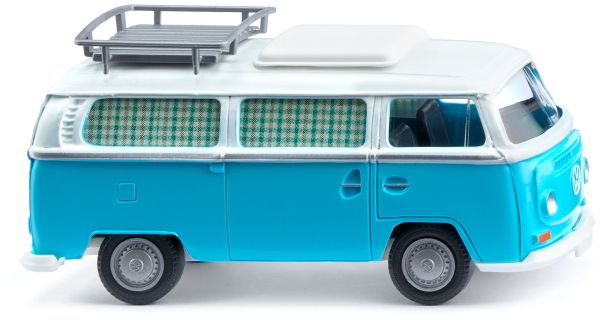 WIK031504 - Camping-car VOLKSWAGEN Type 2 bleu et blanc - 1