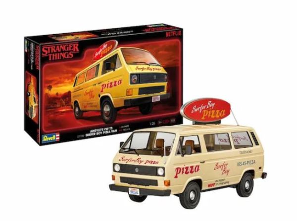 REV07725 - VOLKSWAGEN T3 Bus – Surfer Boy – STRANGER THINGS à assembler et à peindre - 1