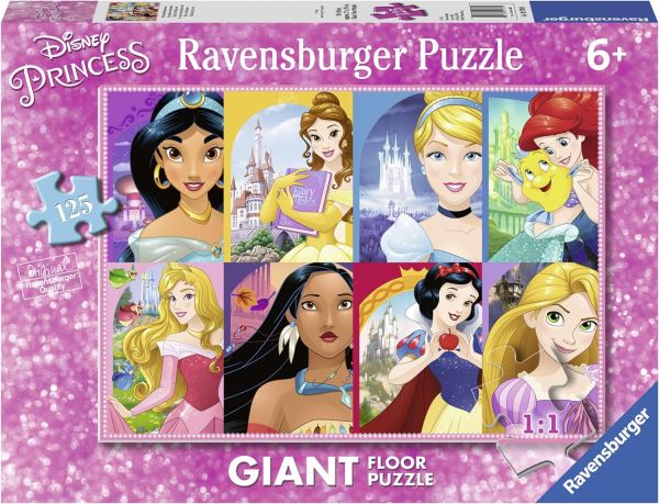 RAV097890 - Puzzle Géant 125 Pièces Le monde des Princesses - 1