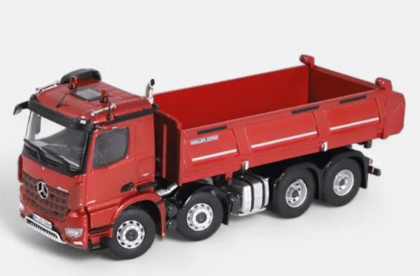 NZG1066/10 - MERCEDES-BENZ Arocs 8x4 benne MEILLER Rouge métallique - 1