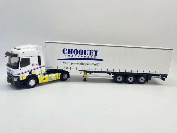 ELI118161 - RENAULT T480 4x2 2021 décor Colza avec remorque 3 Essieux – Transport CHOQUET - 1