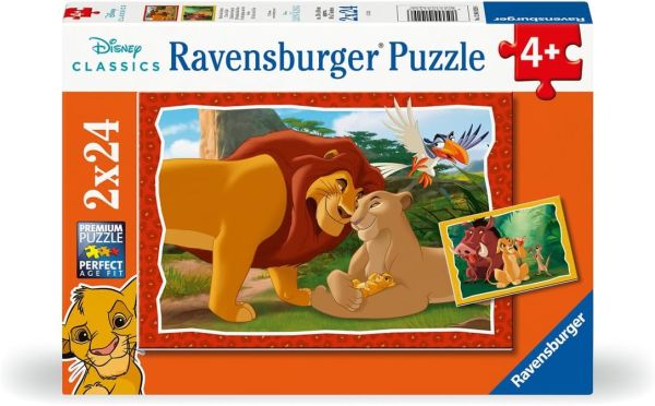 RAV120010 - 2 Puzzles 24 Pièces - L'Histoire de la vie - LE ROI LION - 1