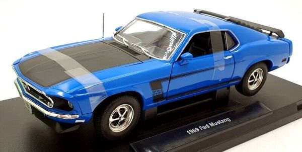 WEL12516BLEU - FORD Mustang boss 302 1969 bleu - 1