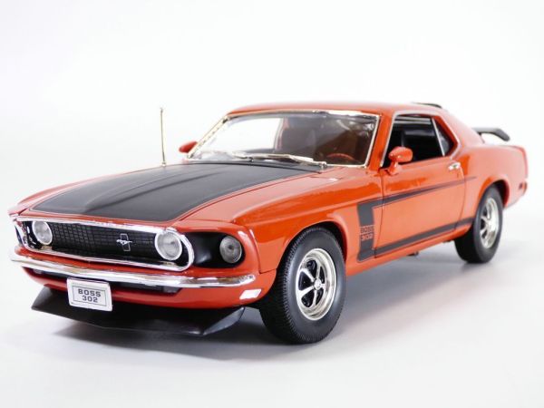 WEL12516ROUGE - FORD Mustang boss 302 1969 rouge - 1