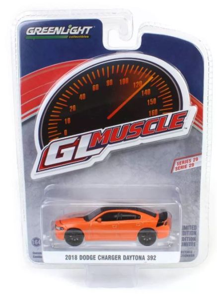 GREEN13360-E - DODGE Charger Daytona 392 2018 orange de la série GL MUSCLE sous blister - 1