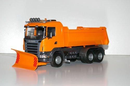 EMEK15508 - SCANIA G 6x4 orange avec lame de déneigement - 1