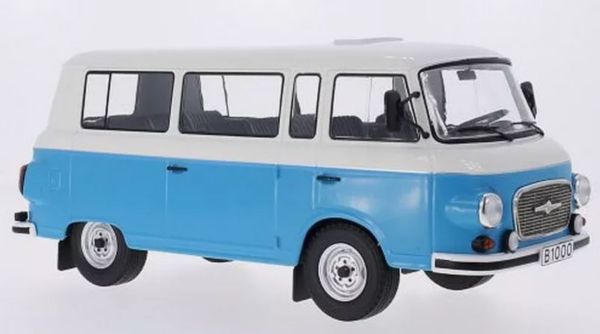 MOD18007 - BARKAS B1000 mini bus 1965 Blanc et bleu - 1