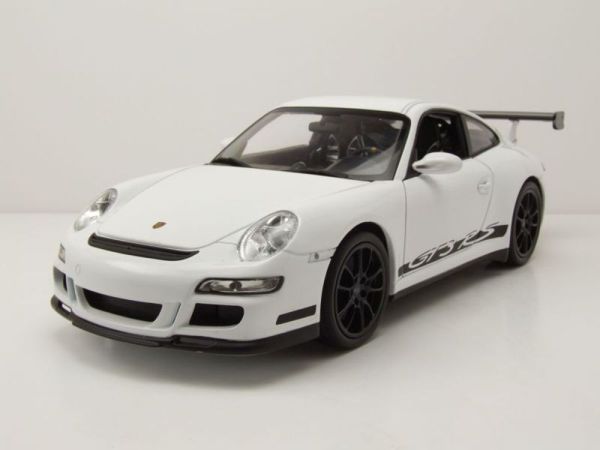 WEL18015BLANC - PORSCHE GT3 rs 2007 Blanche avec jantes noire - 1