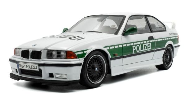 SOL1803915 - BMW E36 M3 Coupé - SOLIDO WORKS DRIFT - POLIZEI 1991 blanc - 1