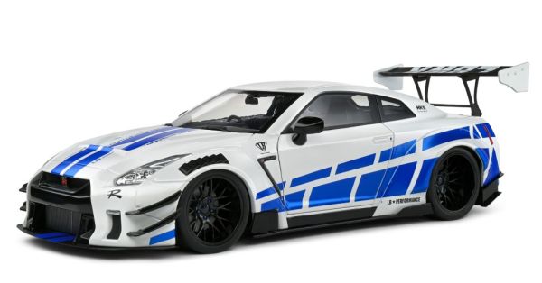 SOL1805816 - NISSAN GT-R W / Liberty Walk Body Kit 2.0 2024 Blanc avec bandes bleu - 1