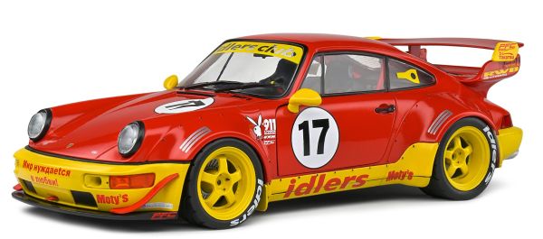 SOL1807509 - PORSCHE RWB BodyKit Maty's Idlers #17 2016 Rouge et Jaune - 1