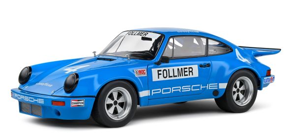 SOL1810702 - PORSCHE 911 Iroc bleu #4 FOLLMER IROC RIVERSIDE 1974 - 1