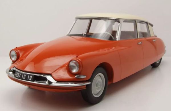 NOREV121580 - CITROEN DS 19 1955 Orange Capucine et Crème - 1