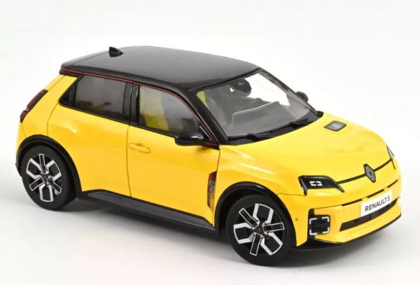 NOREV185500 - RENAULT 5 E-Tech 100% Electrique 2024 Juane POP et toit Noir - 1