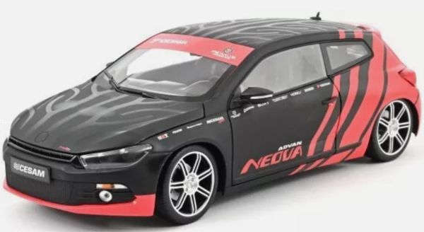 NOREV188498 - VOLKSWAGEN  Scirocco CESAM PTRS 2009 Noir et Rouge - 1