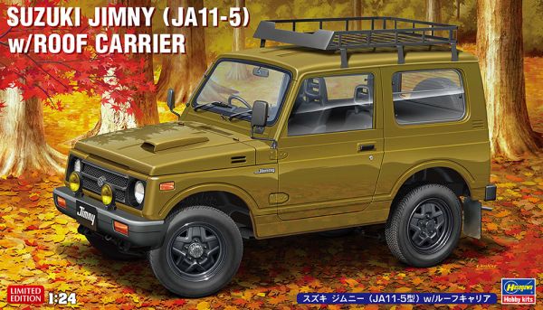 HAW20606 - SUZUKI Jimny avec support de toit vert à assembler et à peindre - 1