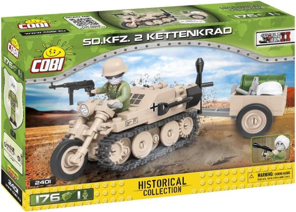 COB2401 - Véhicule Allemand  S.D.KFZ 2 KETTENKRAD Afrika Korps - 176 Pièces - 1