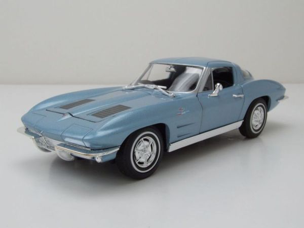 WEL24073BLEU - CHEVROLET Corvette 1963 Bleu - 1