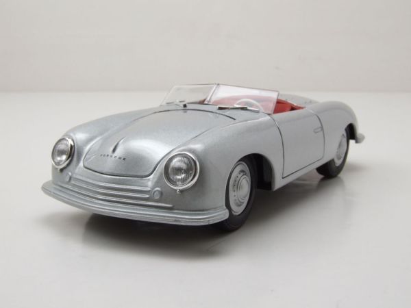 WEL24090GRIS - PORSCHE 356 cabriolet 1948 Argent - 1