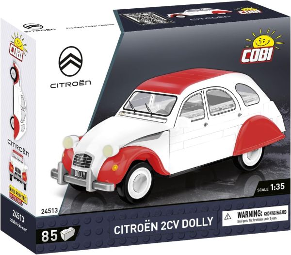 COB24513 - CITROEN 2CV Dolly 1985 Blanc et rouge – 85 Pièces - 1