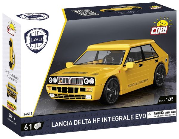 COB24515 - LANCIA Delta HF Intégrale Evo 1991 jaune - 61 Pièces - 1