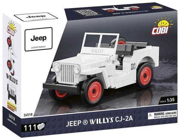 COB24518 - JEEP Willys CJ-2A blanc - 111 Pièces - 1