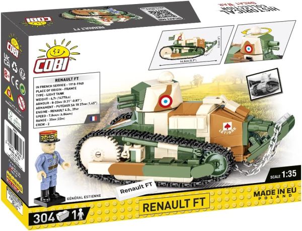 COB2991 - Char Leger RENAULT FT - 304 Pièces - 1