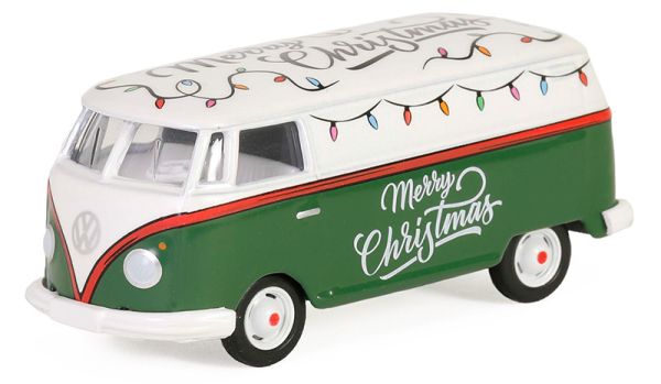 GREEN30484 - VOLKSWAGEN Type 2 Panel Van Noël 2024 de la série MERRY CHRISTMAS sous blister - 1