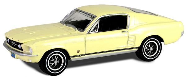 GREEN30504 - FORD Mustang GT Fastback 1967 jaune de la série HIGH COUNTRY SPECIAL sous blister - 1