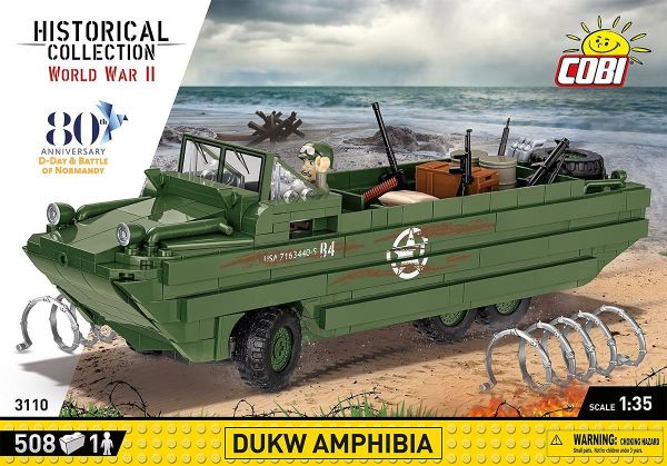 COB3110 - DUKW Amphibie – 80e anniversaire D-Day - 508 Pièces - 1