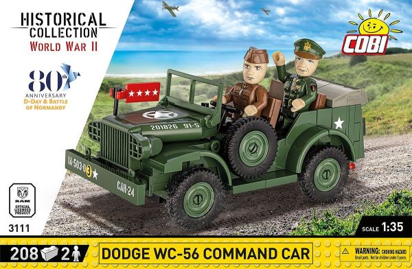 COB3111 - Voiture de commandement DODGE WC-56 – 80e anniversaire - 208 Pièces - 1