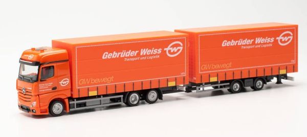 HER316149 - MERCEDES Actros Bigspace 6x2 avec remorque 2 essieux GEBRUDER WEISS - 1