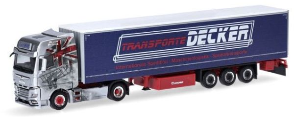 HER317313 - MAN TGX GX 4x2 avec remorque bâchée 3 essieux DECKER DUREN - 1