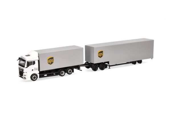 HER318570 - MAN TGX GM 6x2 avec dolly et porte container 2 essieux UPS - 1