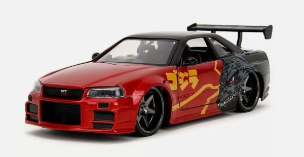 JAD35133 - NISSAN Skyline GT-R  2002 rouge et noir - GODZILLA - 1