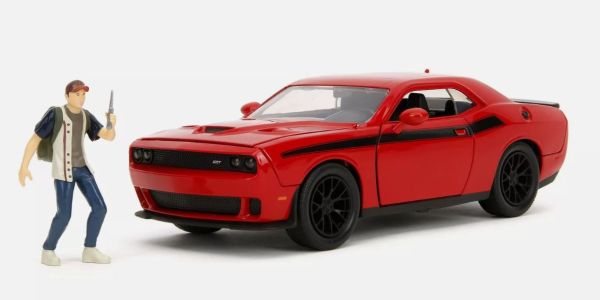 JAD35185 - DODGE Challenger de la série The Walking Dead avec figurine GLENN 2015 Rouge - 1