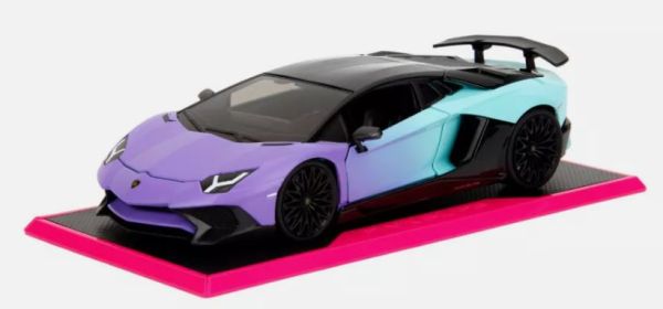 JAD35199 - LAMBORGHINI Aventador bleu et violet - PINK SLIPS - 1