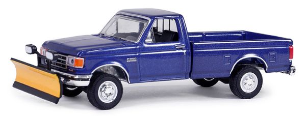 GREEN35280-E - FORD F-250 XL 1991 Bleu de la série BLUE COLLAR sous blister - 1