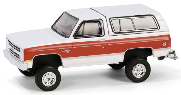 GREEN35290-E - CHEVROLET K5 Blazer silverado 1984 Blanc et rouge de la série ALL-TERRAIN sous blister - 1