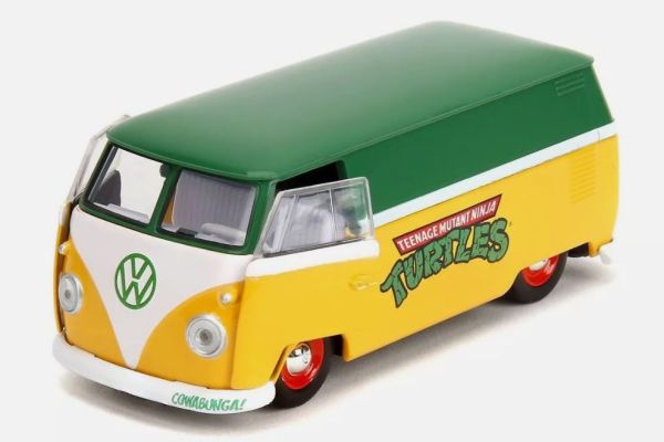 JAD35666 - VOLKSWAGEN Bus 1961 Jaune et vert - TORTUES NINJA - 1