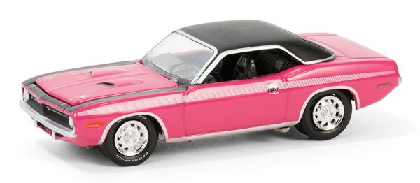 GREEN37310-D - PLYMOUTH Cuda 1970 Rose de la série BARRETT JACKSON sous blister - 1